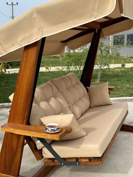 Balansoar cu 3 locuri Sia 2400 Bej 236x190x175 cm