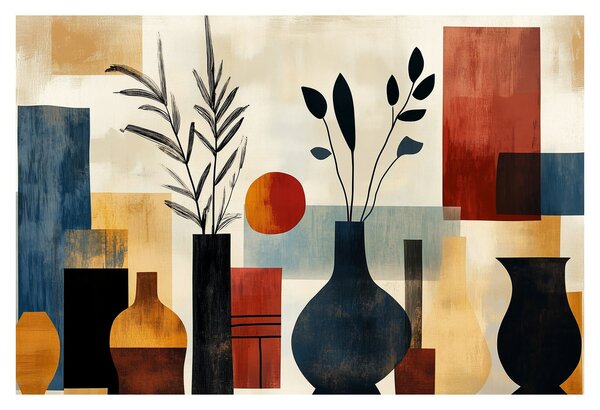 Tablou - Vaze cubiste (90x60 cm)