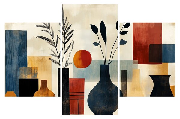 Tablou - Vaze cubiste (90x60 cm)