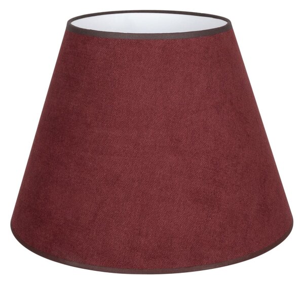 Duolla Abajur Cone, roșu închis, înălțime 30 cm, din țesătură, Roșu, Țesătură / Textil