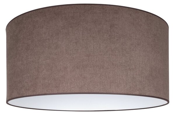 Duolla Abajur Roller, maro, Ø 50 cm, înălțime 30 cm, Maro / Rugină, Țesătură / Textil