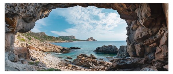 Tablou - Peșteră lângă mare (120x50 cm)