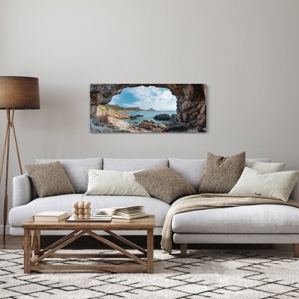 Tablou - Peșteră lângă mare (120x50 cm)