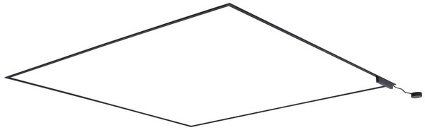 Sistem modern de iluminat pe șine negru monofazat 800 cm - Magnetic