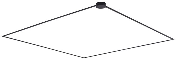 Sistem modern de iluminat pe șine negru monofazat 800 cm cu sursă de alimentare rotundă - Magnetic