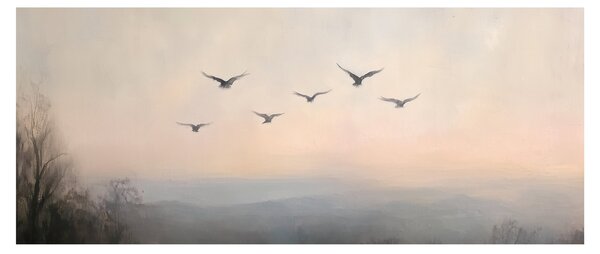 Tablou - Stol de păsări (120x50 cm)