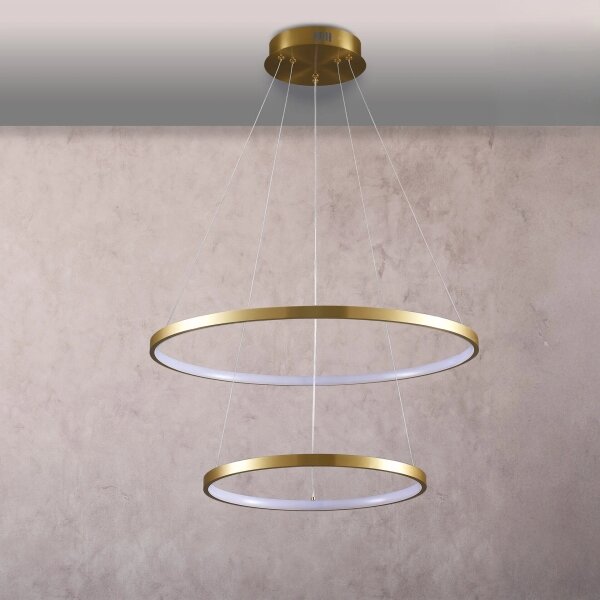 Lustră LED pe cablu LEA LED/35W/230V 4000K d. 60 cm auriu