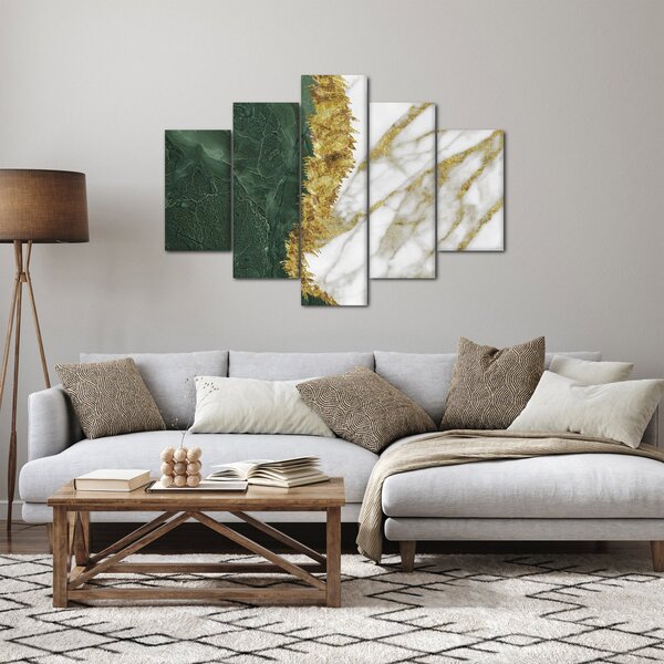 Tablou - Marmură verde N⁰1 (150x105 cm)