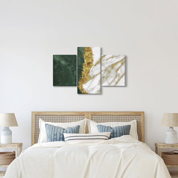 Tablou - Marmură verde N⁰1 (90x60 cm)