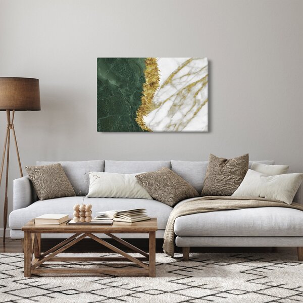 Tablou - Marmură verde N⁰1 (90x60 cm)