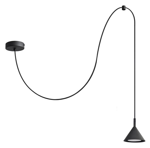 Lustră pe cablu ETNA LONG 1xGX53/15W/230V negru
