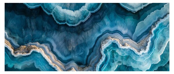 Tablou - Detaliu de acvamarin (120x50 cm)