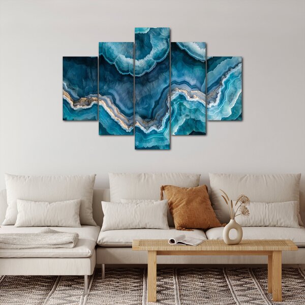 Tablou - Detaliu de acvamarin (150x105 cm)