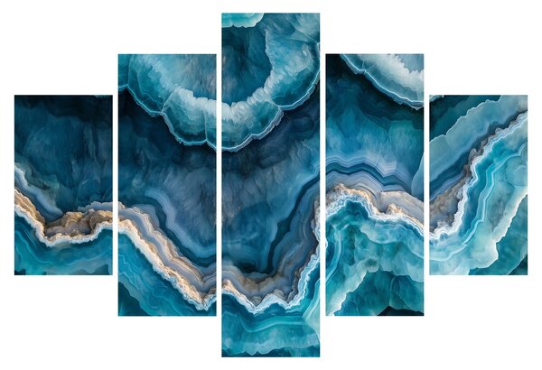 Tablou - Detaliu de acvamarin (150x105 cm)