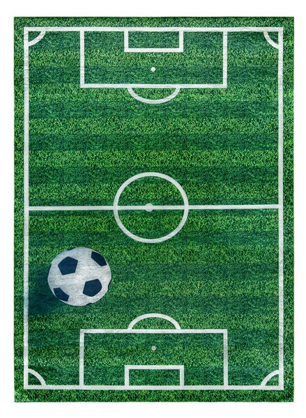 BAMBINO 51760 covor lavabil Teren, fotbal pentru copii anti-alunecare - verde
