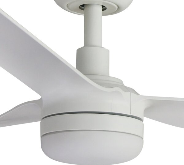 FARO BARCELONA Ventilator de tavan cu LED-uri Punt M, alb, curent continuu, silențios, Ø 130, reglabil, Alb, Camera de zi / sufragerie, Metal, Modern