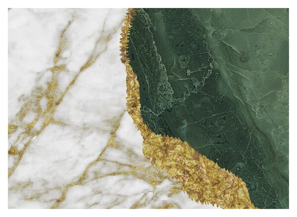 Tablou pe sticlă - Marmură verde N⁰3 (70x50 cm)