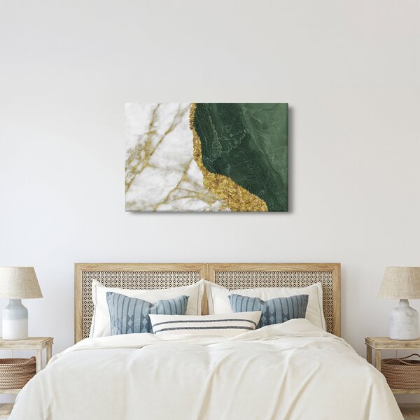 Tablou - Marmură verde N⁰3 (90x60 cm)