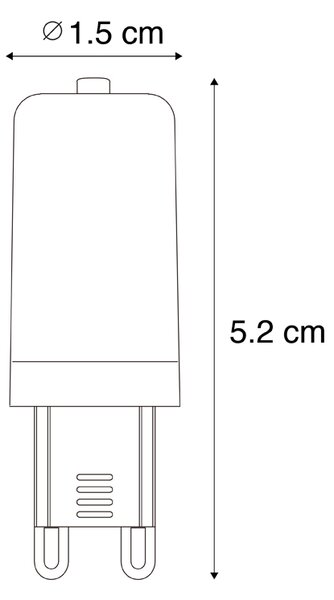 Set de 5 becuri LED G9 transparente 3,5W 480 lm 3000K