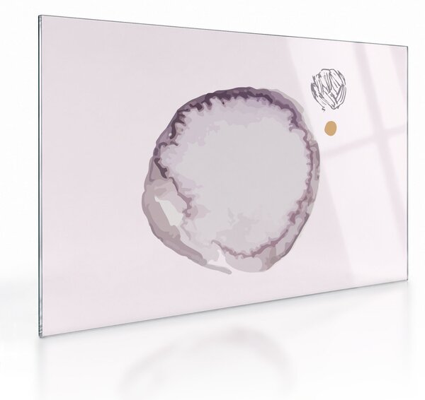 Tablou pe sticlă - Minimalism violet N⁰4 (70x50 cm)