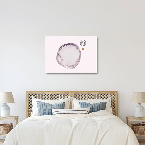 Tablou pe sticlă - Minimalism violet N⁰4 (70x50 cm)