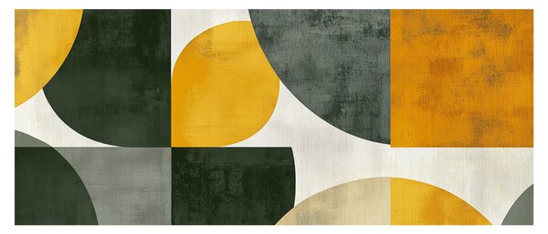 Tablou - Abstracție în culoare de măslin (120x50 cm)