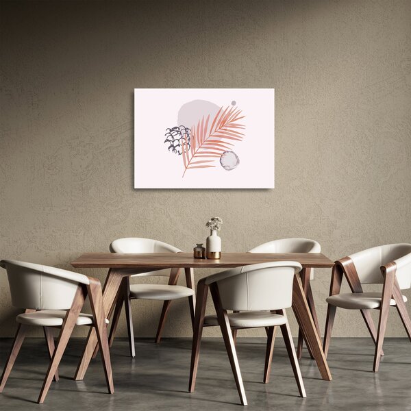 Tablou pe sticlă - Minimalism violet N⁰3 (70x50 cm)