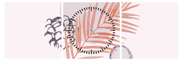 Tablou - Minimalism violet N⁰3 (cu ceas) (90x30 cm)