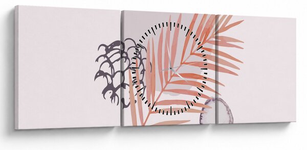 Tablou - Minimalism violet N⁰3 (cu ceas) (90x30 cm)