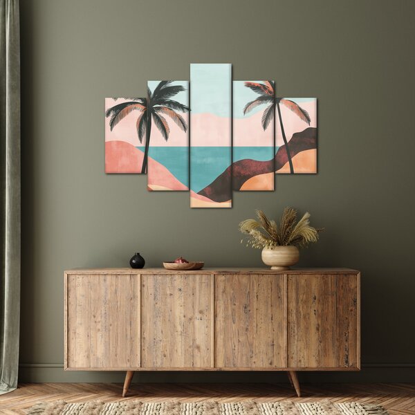Tablou - Palmieri la mare (150x105 cm)