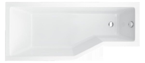 Besco Integra cadă de colț 150x75 cm partea stângă alb #WAI-150-PL