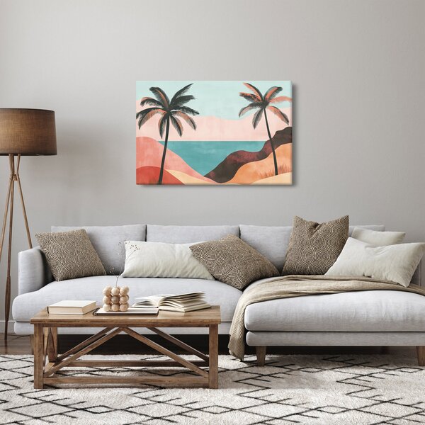 Tablou - Palmieri la mare (90x60 cm)