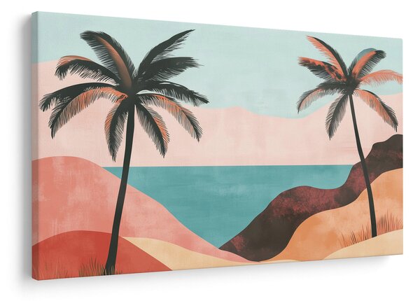 Tablou - Palmieri la mare (90x60 cm)