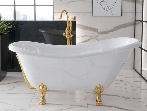 Besco Otylia cadă freestanding 168.5x76 cm ovală alb #WKO-170W+ZL