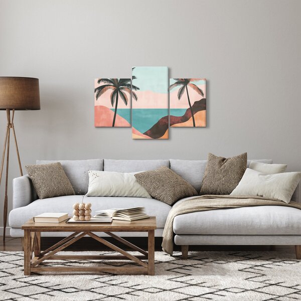 Tablou - Palmieri la mare (90x60 cm)