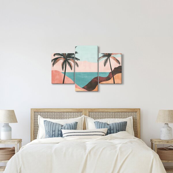 Tablou - Palmieri la mare (90x60 cm)
