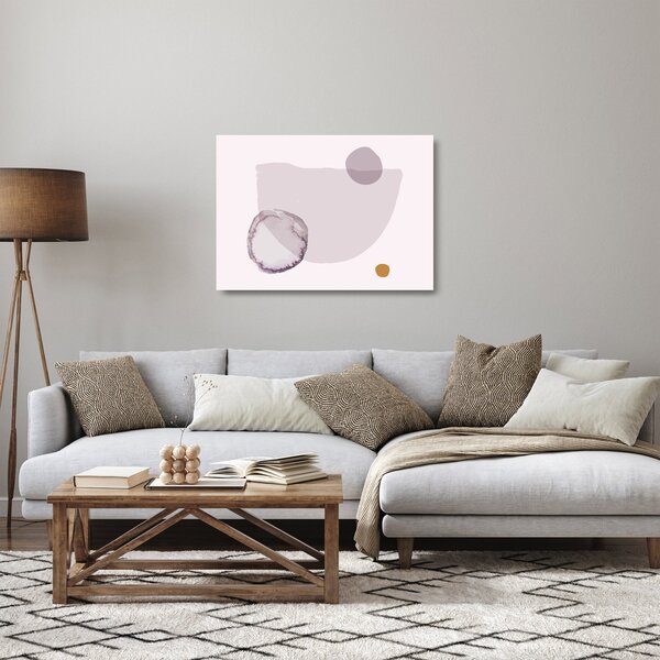 Tablou pe sticlă - Minimalism violet N⁰2 (70x50 cm)