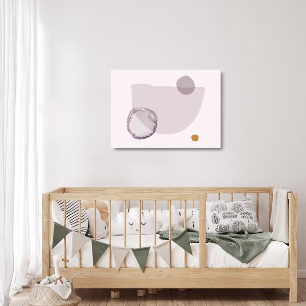 Tablou pe sticlă - Minimalism violet N⁰2 (70x50 cm)