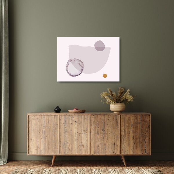 Tablou pe sticlă - Minimalism violet N⁰2 (70x50 cm)
