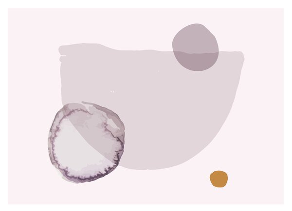 Tablou pe sticlă - Minimalism violet N⁰2 (70x50 cm)