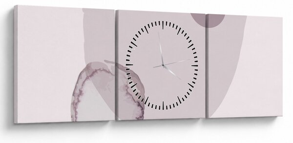 Tablou - Minimalism violet N⁰2 (cu ceas) (90x30 cm)