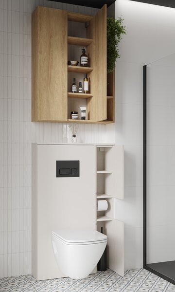 Cersanit Moduo construcția cadru 56x22.2x100 cm laterala pe perete stejar S1026-046