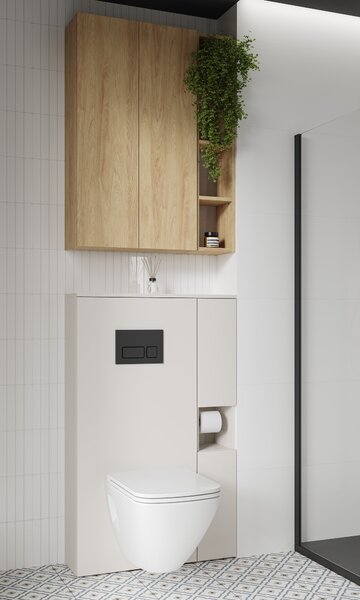 Cersanit Moduo construcția cadru 56x22.2x100 cm laterala pe perete stejar S1026-046