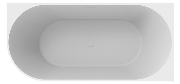 Oltens Hamnes cadă de colț 170x80 cm ovală alb 11009000