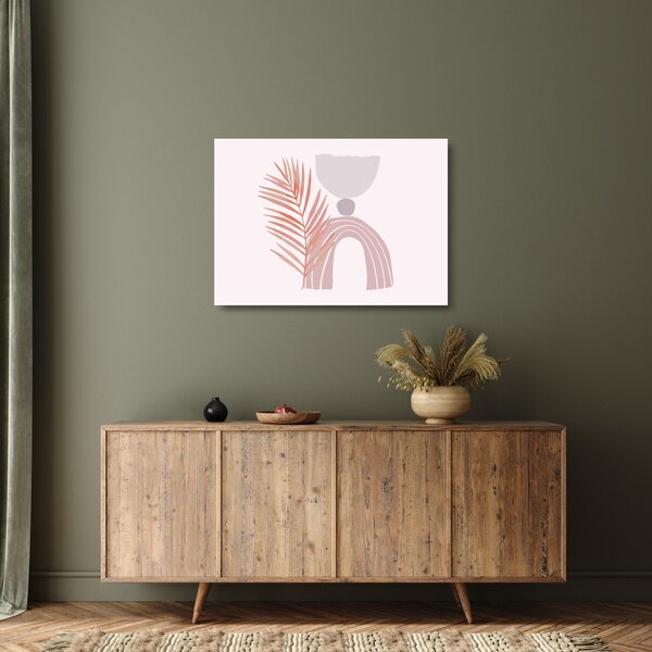 Tablou pe sticlă - Minimalism violet N⁰1 (70x50 cm)