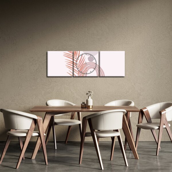 Tablou - Minimalism violet N⁰1 (cu ceas) (90x30 cm)