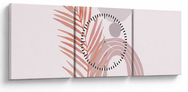 Tablou - Minimalism violet N⁰1 (cu ceas) (90x30 cm)