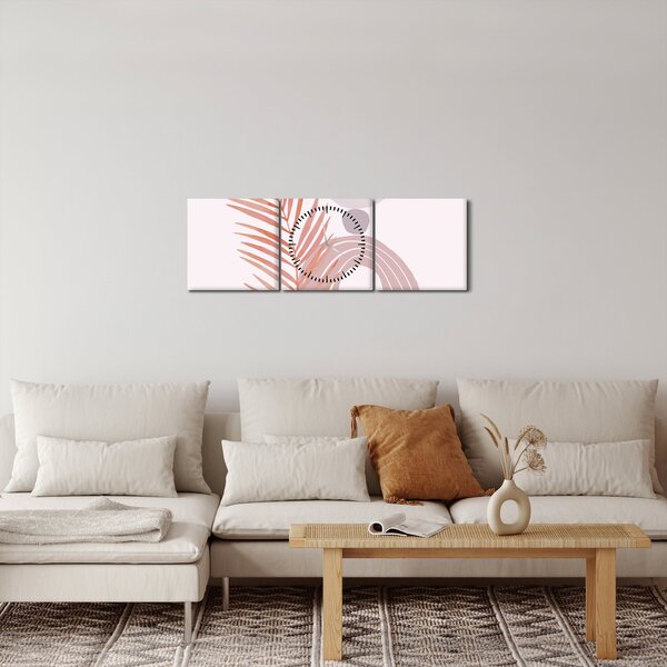 Tablou - Minimalism violet N⁰1 (cu ceas) (90x30 cm)