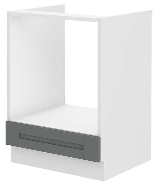 Dulap inferior de bucătărie pentru cuptor Lucid 60 D GAZ BB (dustgrey + alb). 1045537