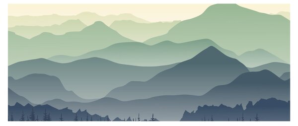 Tablou - Muntele Pădure (120x50 cm)